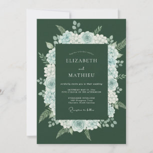 Invitation Mariage Couronne de Poudre de Chasseur