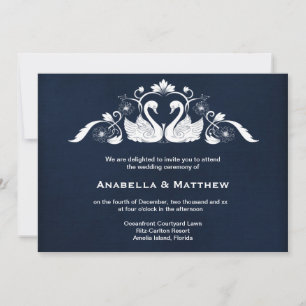 Invitation Mariage cygne
