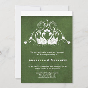 Invitation Mariage cygne