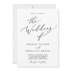 Mariage d'accueil QR tout en noir délicat