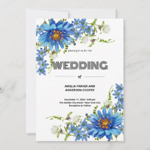 Invitation Mariage d'amour de l'aquarelle rose