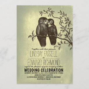 Invitation mariage d'amour et d'arbre