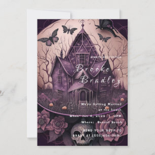 Invitation Mariage dans un Manoir Hanté Gothique
