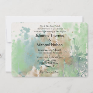Invitation Mariage d'aquarelle