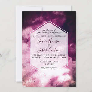 Invitation Mariage d'aquarelle Bourgogne