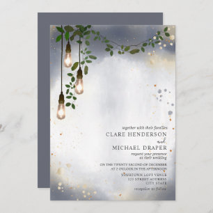 Invitation Mariage d'aquarelle de Greenery Garland