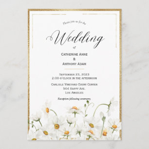 Invitation Mariage d'aquarelle florale