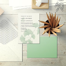 Mariage d'aquarelle moderne Ginkgo Tree