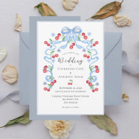 Mariage d'aquarelle Sweet Cherry & Ribbons