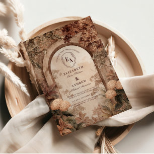Invitation Mariage d'arche de vignoble rustique