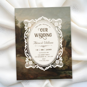 Invitation Mariage d'art vintage