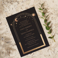 Mariage d'astronomie mystique Black Gold Sun Moon