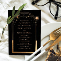 Mariage d'astronomie mystique Black Gold Sun Moon