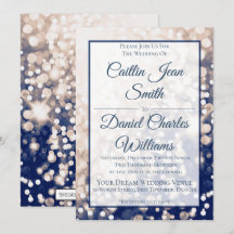 Invitation mariage de automne - Champagne et Marin