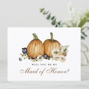 Invitation Mariage de automne citrouille Serez-vous mon fait