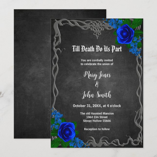 Invitation Mariage de automne de la Commission royale des Ros (Devant / Derrière)