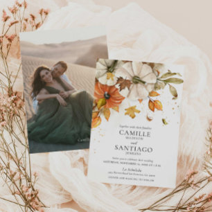 Invitation Mariage de automne élégante