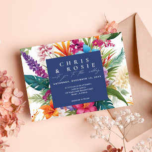 Invitation Mariage de automne moderne Tropical Coloré invitat