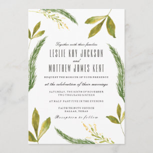 Invitation mariage de automne - Récolte rustique v