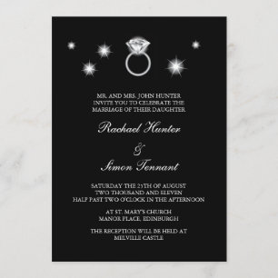 Invitation Mariage de bague diamant