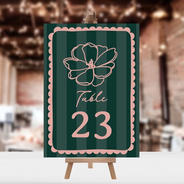 Invitation Mariage de bande vert fleur (Créateur téléchargé)