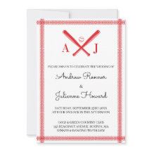 Mariage de baseball à monogramme
