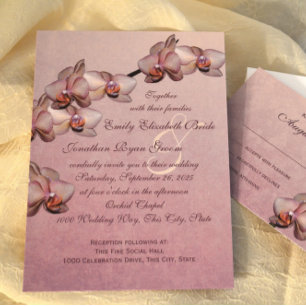 Invitation Mariage de beauté orchidée