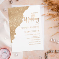 Mariage de bloc couleur Parties scintillant or bla