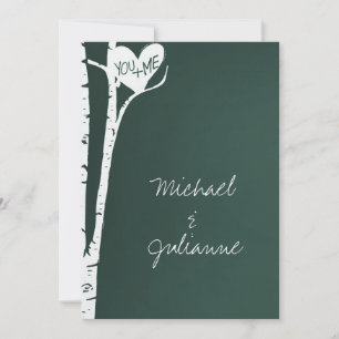 Invitation Mariage de bouleaux