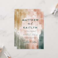 Mariage de broches Abstrait d'aquarelle moderne