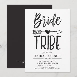 Invitation Mariage de Brunch de mariée de la tribu