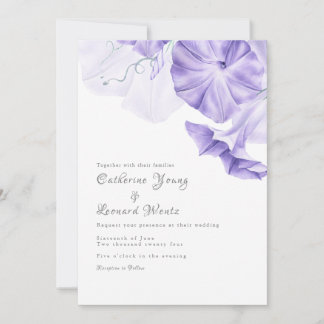 Invitation Mariage de calligraphie de gloire du matin