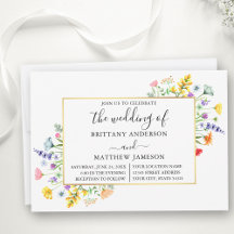 Mariage de calligraphie Fleur sauvage