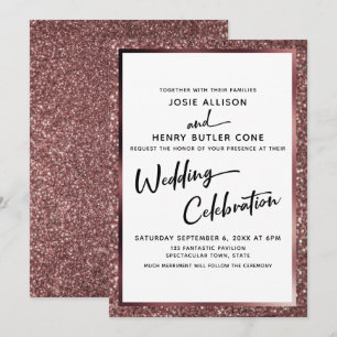 Invitation Mariage de calligraphie moderne  de célébration Go