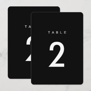 Invitation Mariage de calligraphie romantique simple Numéros 