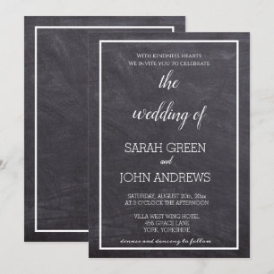 Invitation Mariage de calligraphie simple
