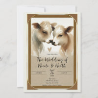 Mariage de campagne à l'amour des vaches brunes et