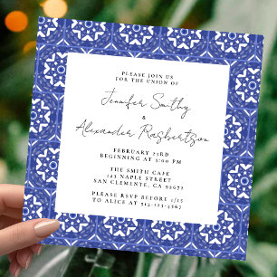 Invitation Mariage de carreaux espagnols