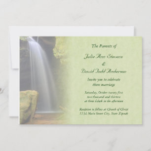 Invitation Mariage de cascade
