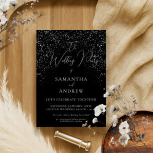 Invitation Mariage de célébrité noire célèbre
