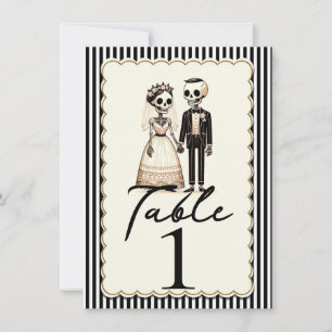Invitation Mariage de chambre de mariée de squelette de dessi