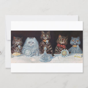 Invitation Mariage de chat, Mariage, Mariée, Louis Wain