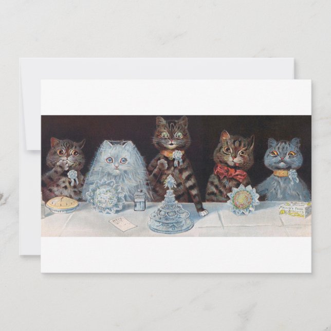 Invitation Mariage de chat, Mariage, Mariée, Mariée, Louis Wa (Devant)