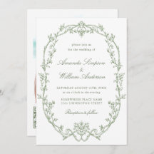 Mariage de code QR écologique de l'Orné victorien 