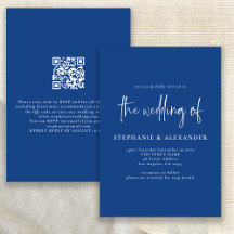 Mariage de code QR en blanc moderne