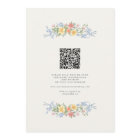 Mariage de code QR floral souple Pastel