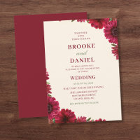 Mariage de coin de Gerbera Daisy de Bourgogne