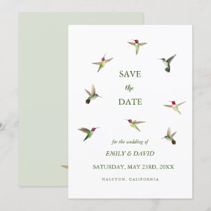 Invitation Mariage de colibri d'Anna Sauvez la date