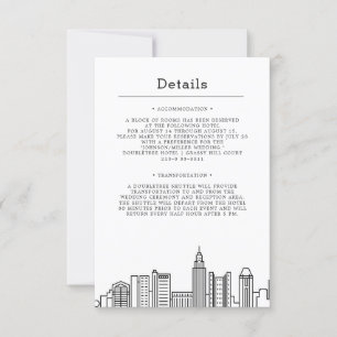 Invitation Mariage de Columbus City   Détails de l'invité
