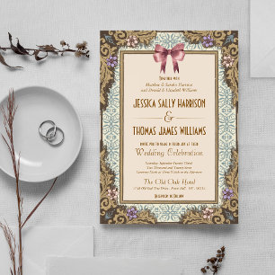 Invitation Mariage de Conte de Fées à l'Ancienne